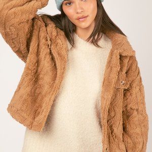 Sherpa Fleece Jacket (Mocha)